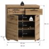 Kommode SCOUT Evoke Oak Nachbildung B/H/T: ca. 90x96x37 cm – Bild 5