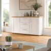Sideboard VERONA Lärche Nachbildung Eiche Nachbildung B/H/T: ca. 129x80x40 cm – Bild 2