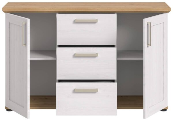 Sideboard VERONA Lärche Nachbildung Eiche Nachbildung B/H/T: ca. 129x80x40 cm – Bild 5