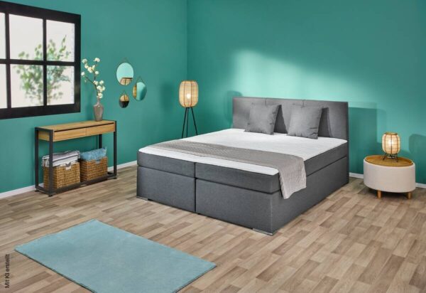 Boxspringbett Lima anthrazit Liegefläche B/L: ca. 180x200 cm – Bild 2