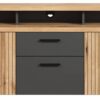 TV-Lowboard Esteban Eiche Evoke Oak Nachbildung anthrazit B/H/T: ca. 180x66x47 cm – Bild 2