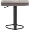 Barhocker FM-175-1 grau Microfaser Samt B/H/T: ca. 41x88x48 cm – Bild 2
