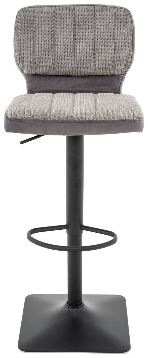Barhocker FM-175-1 grau Microfaser Samt B/H/T: ca. 41x88x48 cm – Bild 2