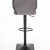 Barhocker FM-175-1 grau Microfaser Samt B/H/T: ca. 41x88x48 cm – Bild 4