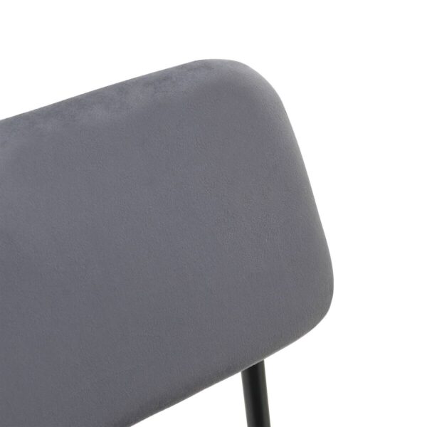 Barhocker MIKA grau Samt B/H/T: ca. 48,5x111x50 cm – Bild 2