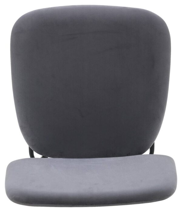Barhocker MIKA grau Samt B/H/T: ca. 48,5x111x50 cm – Bild 5
