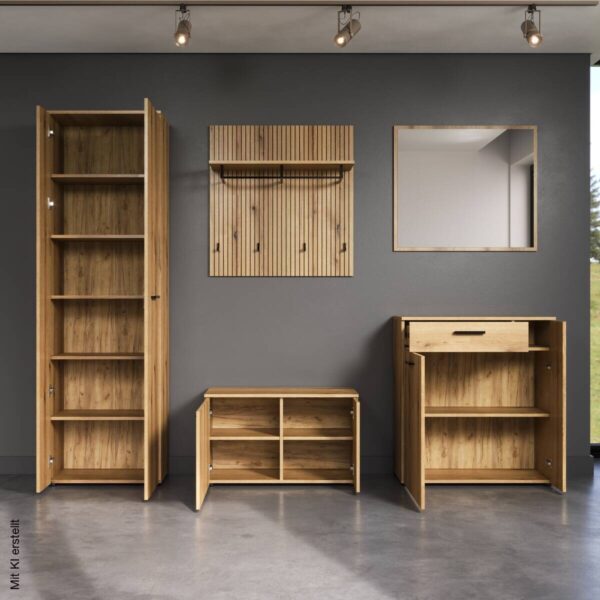 Schuhbank Pure Bliss Eiche Evoke Oak Nachbildung B/H/T: ca. 80x49x36 cm – Bild 3