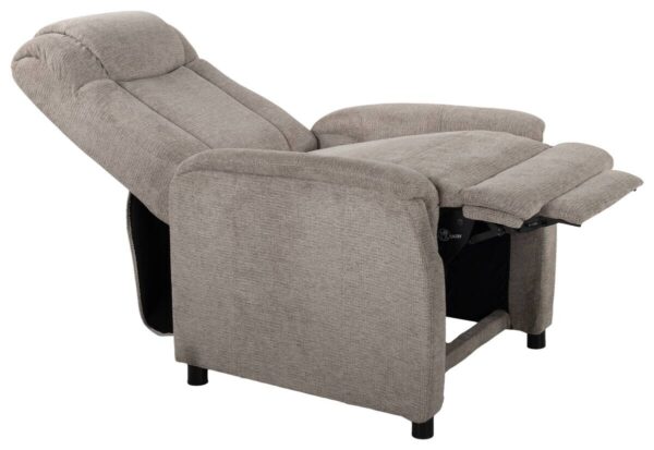 TV-Sessel Delta taupe Webstoff B/H/T: ca. 77x107x91 cm – Bild 2