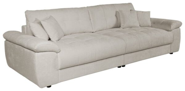 Big Sofa Tema graubraun Microfaser B/H/T: ca. 278x89x116 cm – Bild 3