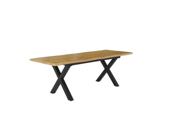 Esstisch Wildeiche Nachbildung B/H/T: ca. 180x77x90 cm – Bild 2