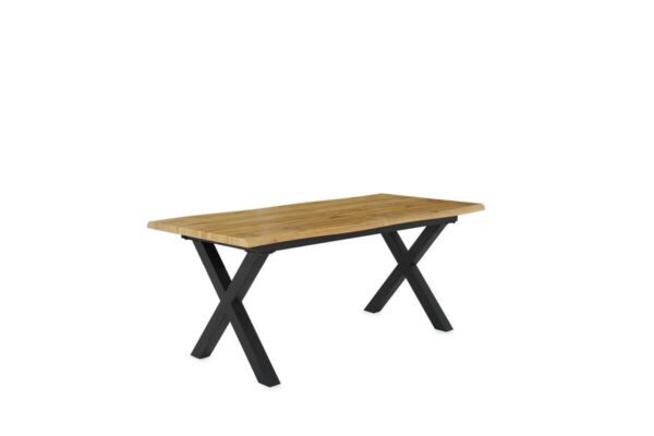 Esstisch Wildeiche Nachbildung B/H/T: ca. 180x77x90 cm – Bild 5