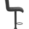 Barhocker Erika anthrazit Microfaser Webstoff B/H/T: ca. 47x93x57 cm – Bild 4