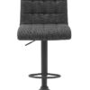 Barhocker Erika anthrazit Microfaser Webstoff B/H/T: ca. 47x93x57 cm – Bild 5