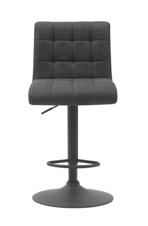 Barhocker Erika anthrazit Microfaser Webstoff B/H/T: ca. 47x93x57 cm – Bild 5