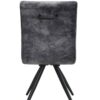 Drehstuhl Porto anthrazit Microfaser B/H/T: ca. 58x94x60 cm – Bild 5