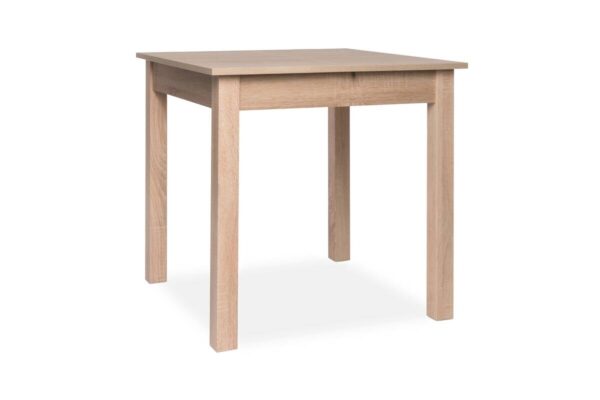 Esstisch Coburg Eiche Sonoma Optik schwarz B/T: ca. 80x80 cm – Bild 4