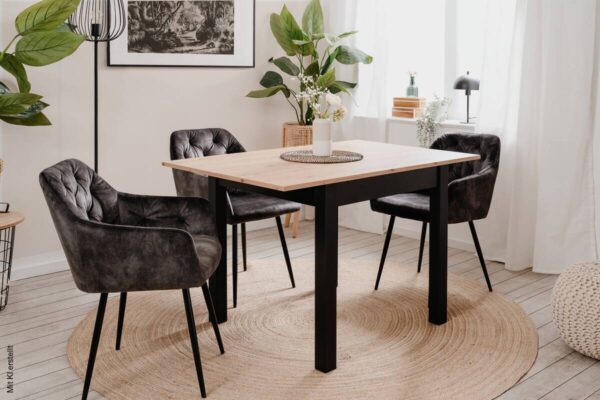 Esstisch Coburg Artisan Oak Nachbildung B/H/T: ca. 80x77x80 cm – Bild 5
