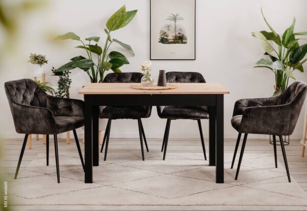 Esstisch Coburg Artisan Oak Nachbildung B/H/T: ca. 120x77x70 cm – Bild 2