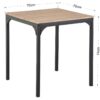 Küchentisch Emilie Eiche Wild Nachbildung Holzwerkstoff B/H/T: ca. 70x74x70 cm – Bild 4