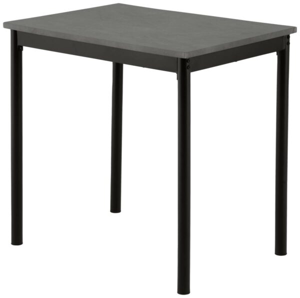 Küchentisch Beton Optik Holzwerkstoff B/H/T: ca. 75x74x55 cm – Bild 2