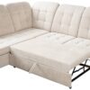 Ecksofa mit Bettfunktion und Bettkasten pearl Microfaser B/H/T: ca. 260x107x214 cm – Bild 2