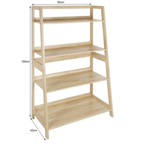Standregal Mila natur B/H/T: ca. 83x150x43 cm – Bild 3