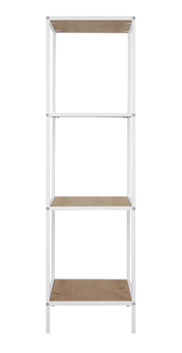 Standregal Tom weiß Eiche Nachbildung B/H/T: ca. 37x118x33 cm – Bild 3