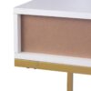Schreibtisch Jana weiß gold Optik B/H/T: ca. 112x76x52 cm – Bild 2