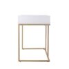 Schreibtisch Jana weiß gold Optik B/H/T: ca. 112x76x52 cm – Bild 5