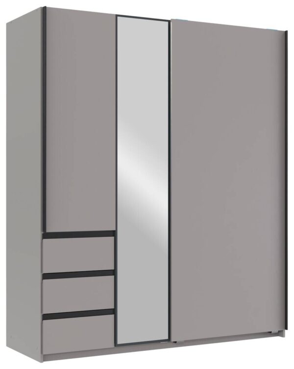 Schwebetürenschrank Stade Sahara grau B/H/T: ca. 168x198x63 cm Schwebetürenschrank Stade Sahara grau B/H/T: ca. 168x198x63 cm – Bild 3