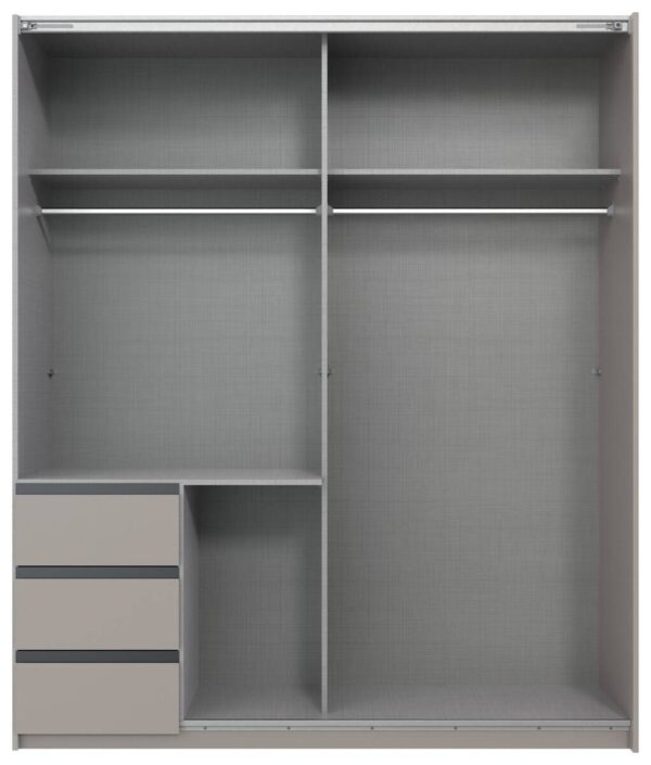 Schwebetürenschrank Stade Sahara grau B/H/T: ca. 168x198x63 cm Schwebetürenschrank Stade Sahara grau B/H/T: ca. 168x198x63 cm – Bild 5
