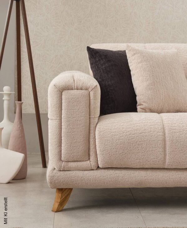Sofa 3-2-1 Rixos beige Webstoff – Bild 2