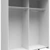 Schwebetürenschrank Time weiß Eiche Artisan Nachbildung B/H/T: ca. 170,3x190,5x59 cm – Bild 2