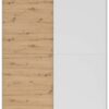 Schwebetürenschrank Time weiß Eiche Artisan Nachbildung B/H/T: ca. 170,3x190,5x59 cm – Bild 4