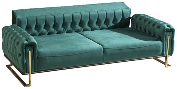 Sofa 3-2-1 Tokio grün Microfaser – Bild 3