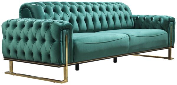 Sofa 3-2-1 Tokio grün Microfaser – Bild 4