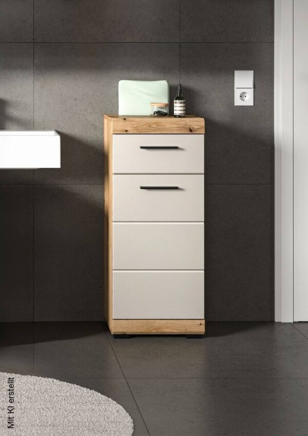 Badhochschrank Scout Evoke Oak Nachbildung Kaschmirgrau Nachbildung B/H/T: ca. 37x88x31 cm Badhochschrank Scout Evoke Oak Nachbildung Kaschmirgrau Nachbildung B/H/T: ca. 37x88x31 cm – Bild 5