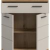 Badhochschrank Scout Evoke Oak Nachbildung Kaschmirgrau Nachbildung B/H/T: ca. 74x88x31 cm – Bild 3