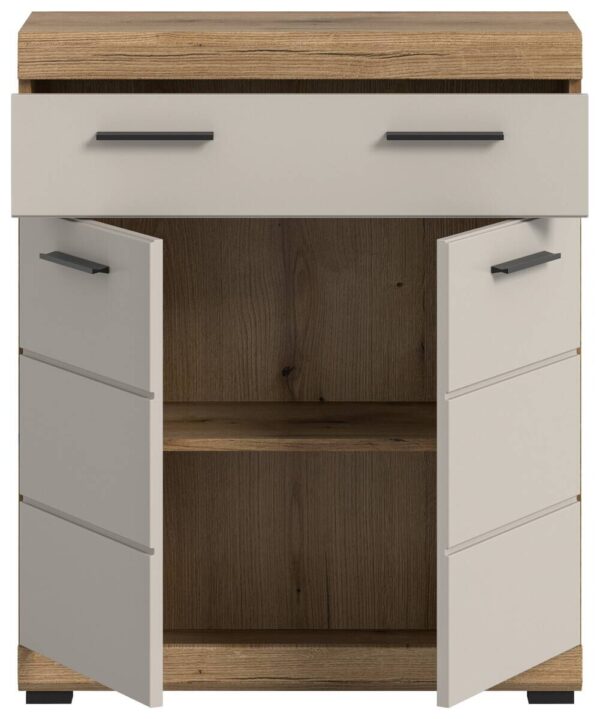 Badhochschrank Scout Evoke Oak Nachbildung Kaschmirgrau Nachbildung B/H/T: ca. 74x88x31 cm – Bild 3