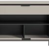 Sideboard Noida Kaschmirgrau Nachbildung schwarz B/H/T: ca. 80x185x41 cm Sideboard Noida Kaschmirgrau Nachbildung schwarz B/H/T: ca. 80x185x41 cm – Bild 4