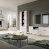 Highboard Noida Kaschmirgrau Nachbildung schwarz B/H/T: ca. 112x150x37 cm – Bild 4