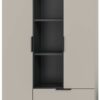Stauraumelement Noida Kaschmirgrau Nachbildung schwarz B/H/T: ca. 192x90x37 cm – Bild 2
