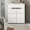 Schuhkommode Canu basaltgrau Nachbildung weiß B/H/T: ca. 80x94x37 cm – Bild 2