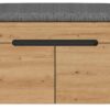 Sitzbank Canu basaltgrau Nachbildung Artisan Nachbildung B/H/T: ca. 80x45x37 cm Sitzbank Canu basaltgrau Nachbildung Artisan Nachbildung B/H/T: ca. 80x45x37 cm – Bild 3