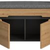 Sitzbank Canu basaltgrau Nachbildung Artisan Nachbildung B/H/T: ca. 80x45x37 cm Sitzbank Canu basaltgrau Nachbildung Artisan Nachbildung B/H/T: ca. 80x45x37 cm – Bild 4