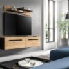 TV-Kommode Canu basaltgrau Nachbildung Artisan Oak Nachbildung B/H/T: ca. 170x38x33 cm – Bild 2