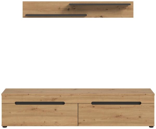 TV-Kommode Canu basaltgrau Nachbildung Artisan Oak Nachbildung B/H/T: ca. 170x38x33 cm – Bild 4