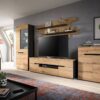 Wandboard Canu basaltgrau Nachbildung Artisan Oak Nachbildung B/H/T: ca. 67x184x19 cm – Bild 4