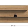 Wandboard Canu basaltgrau Nachbildung Artisan Oak Nachbildung B/H/T: ca. 67x184x19 cm – Bild 5