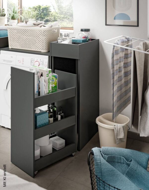 Anstellregal Free anthrazit B/H/T: ca. 29x101x60 cm – Bild 3